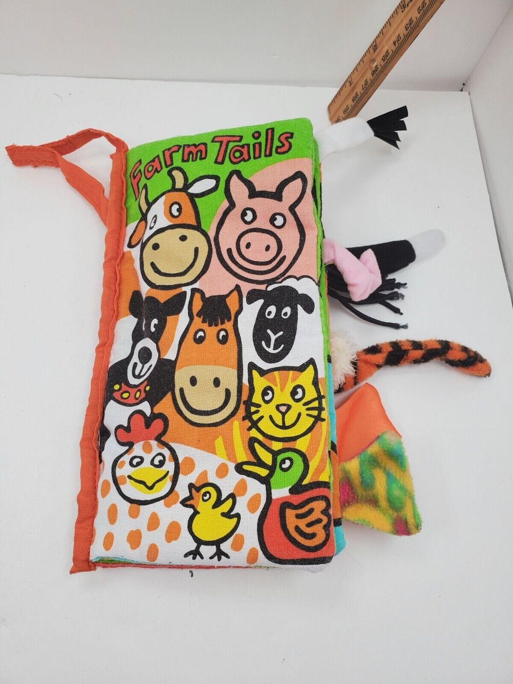 JELLY KITTEN CAT LONDON FARM TAILS CHILDREN'S CRINKLE BOOK BABY TOY NURSERY